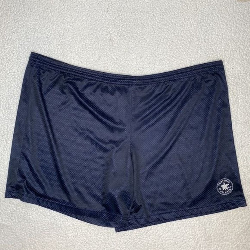 Vintage Converse Mesh Black Athletic Shorts: Size 3XL
